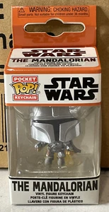 Star Wars The Mandalorian W/ Blaster Funko Pocket PoP! Key Chain NEW - Picture 1 of 1