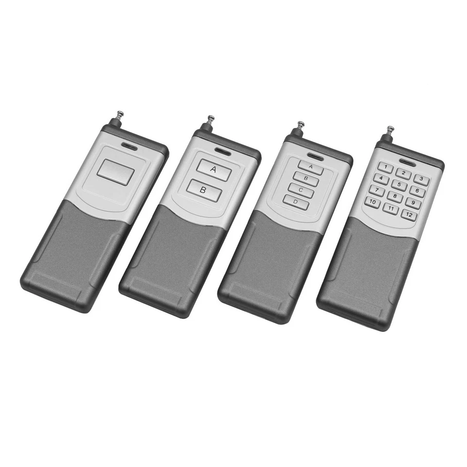 Universal 2000m Funk Fernbedienung 433MHz 1, 2, 4, 12 Kanal Sender Empfänger - Bild 1 von 1