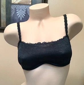 Victoria's Secret PINK Unlined Underwire Bralette Bra Size Small Black NWT - Picture 1 of 5