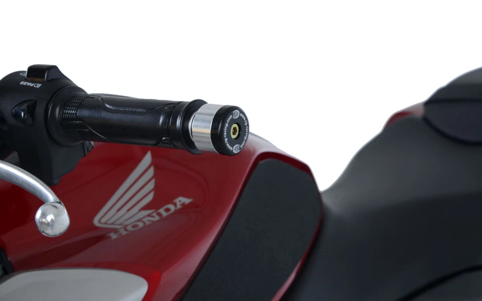 Stabilizzatori / tamponi manubrio colore nero Honda CB125R 2018-2019 R&G - Immagine 1 di 1