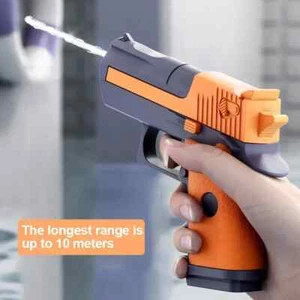 Hot Summer Mini Desert Eagle Mechanical Continuous Firing Water Gun Small Pistol - Picture 1 of 30