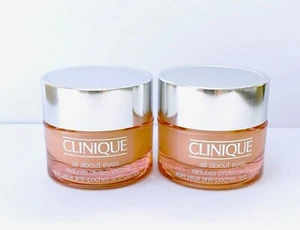 2x Clinique All About Eyes Reduces Circles Puffs 0.5 oz/15ml = 1 Oz NEW - Picture 1 of 1