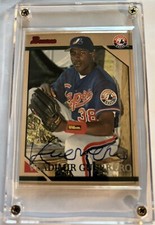 Vladimir Guerrero 1996 Bowman In Person On Card Autograph