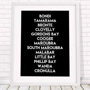 EASTERN SUBURBS - Australia Poster Picture Print Sizes A5 to A0 **FREE DELIVERY* - Picture 1 of 14