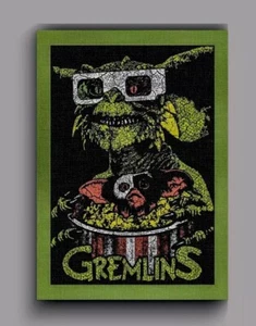 Gremlins Movie Canvas Print | Mogwai Gizmo Horror Film Wall Art Movie Poster A3 - Picture 1 of 7
