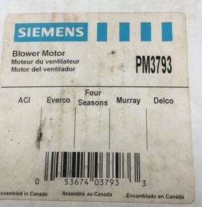 Siemens Blower Motor Pm3793 VDO - Picture 1 of 4