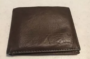 Levis Wallet Brown Bi Fold Wallet Card Holder Levis aa33 - Picture 1 of 8
