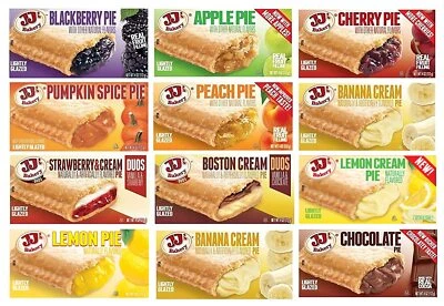 JJ's Bakery Pie Ultimate Variety Bundle of Snack Pies Kosher Parve (Pack of 12)