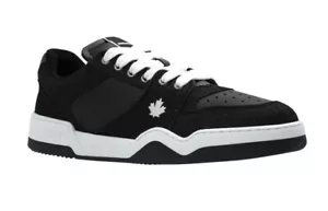 ZAPATILLAS HOMBRE DSQUARED2 SPIKER LOGO MADE IN ITALY NUEVAS BLACK&WHITE talla 45 - Imagen 1 de 9