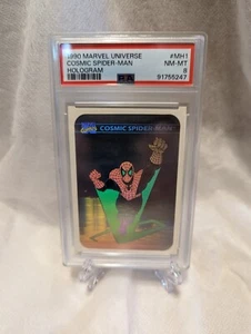 1990 Marvel Universe #MH1 Cosmic Spiderman Hologram PSA 8 NM-MT - Picture 1 of 2