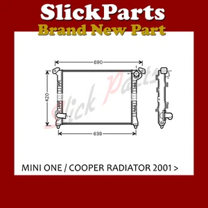 MINI COOPER ONE RADIATOR 1.4 1.6 2001 2002 2003 2004 2005 2006 2007 *NEW* - Picture 1 of 1
