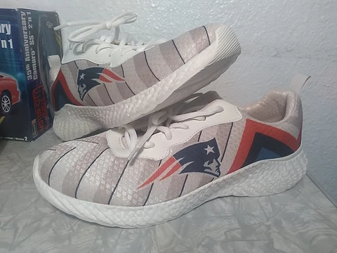 New England Patriots 2020 NFL Running  Comfortable Sport Shoes Cushioning Size 9 Cover