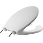 Bemis Closed Front Toilet Seat with Cover - White ROUND