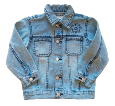 IMPIDIMPI, Jeansjacke, Gr. 86/92, blau, Denim, geknöpf, neuwertig - Bild 1 von 4