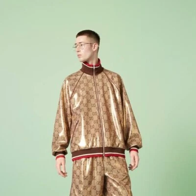 Gucci GG Technical Jersey Zip Jacket 737363 -With Tags - Image 1 of 4