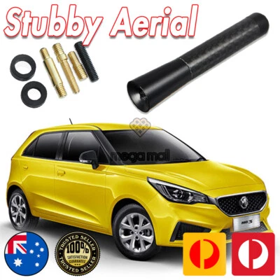 Antena / Picadura de abeja rechoncha aérea para MG MG3 fibra de carbono negra 8 cm Foto 1 de 4