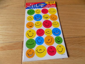 Vintage Smiley Gesichter Aufkleber American Greetings Neu - Bild 1 von 5