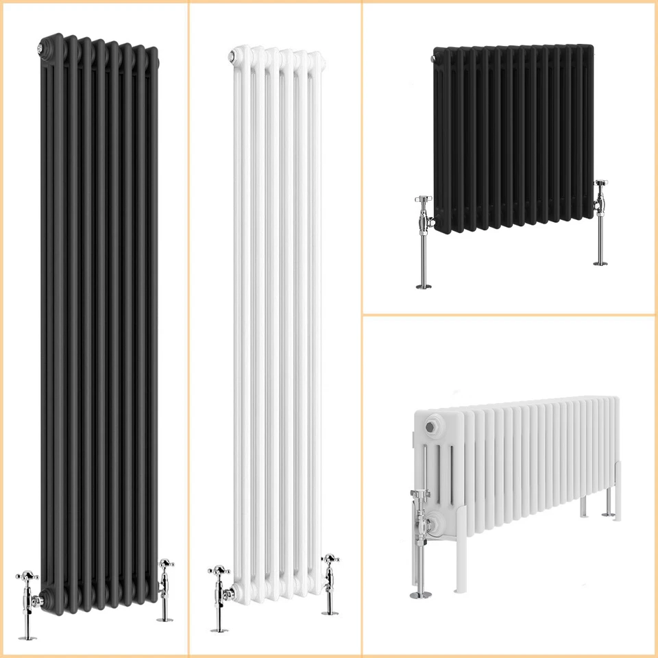Traditional 2 3 4 Column Radiator Vertical Horizontal Cast Iron Style Rads - Image 1 of 4