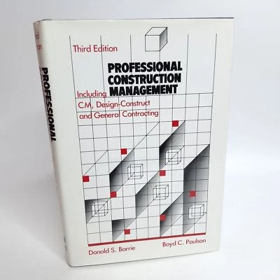 Professional Construction Management Third Ed. Hardcover Book Donald S. Barrie - image 1 of 4