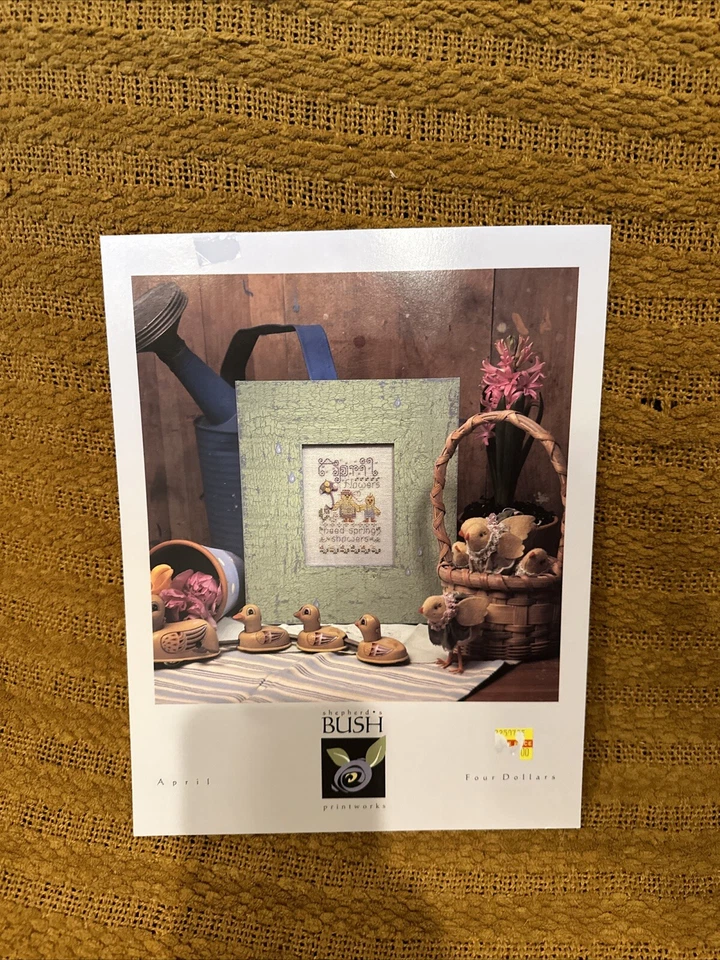 Shepherds Bush Cross Stitch Pattern - April -- Pattern Only - Image 1 of 2