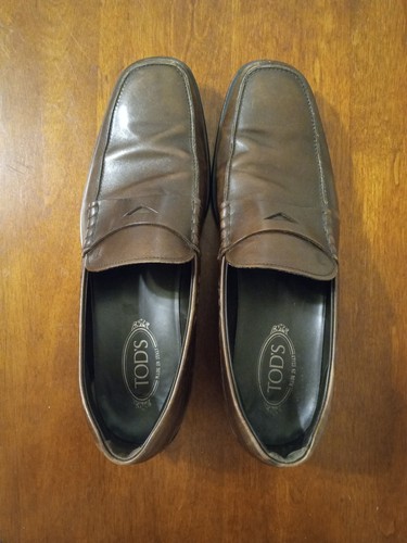 TOD’S Mocassino Tods in pelle marrone con scarpe da guida mocassino **LEGGI**