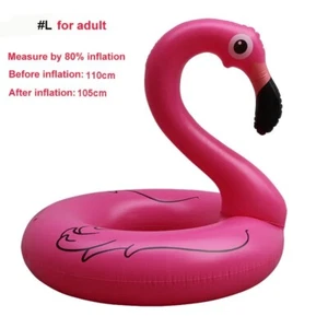 Anillo de natación inflable flamenco piscina fiesta flotador juguete para playa y vacaciones diversión - Imagen 1 de 2