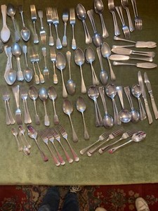 Cutlery - mixed antique - Stay Bright and Silver Plate  -95 individual items