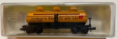 Model Power N Scale UTLX 77976 Hudson’s Bay Oil and Gas 3-Dome Tank Car #3415 - Image 1 of 3