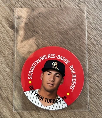 2017 Topps Heritage Minor League Edition 1968 Discs Gleyber Torres #68TDC-6 - Image 1 of 2