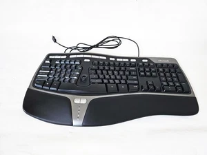 Microsoft Ergonomic Keyboard 4000 USB Wired Tested Working - Picture 1 of 4