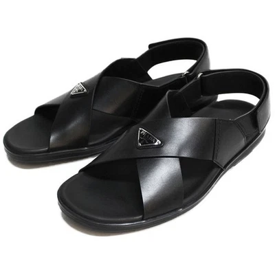 Sandalias Prada para hombre con logotipo de triángulo 2X3121 3LEM F0002 123935908 Foto 1 de 4