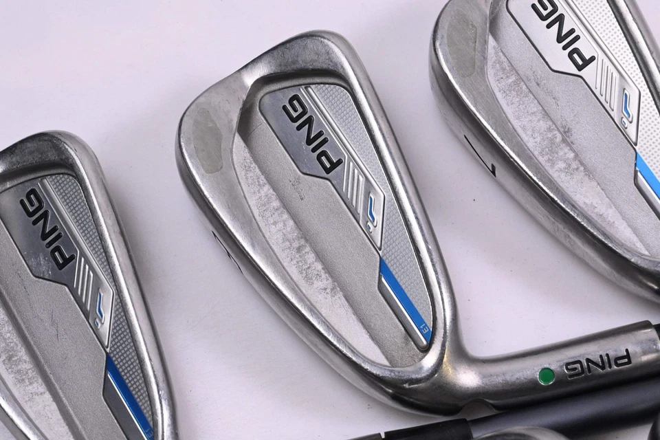 Left Hand Ping i-Series E1 Irons / 5-PW / Green Dot / Senior Flex Ping CFS 65 - Image 1 of 4