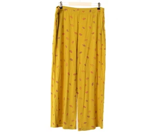 Pantalón mujer GUDRUN SJODEN amarillo flores talla XL 13254 - Imagen 1 de 6