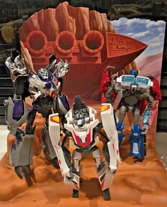 LOTE de 3 Hasbro Transformers Prime 10 Aniversario Hades Megatron, Wheeljack - Imagen 1 de 9