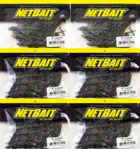 (LOT OF 6) NETBAIT LIZARD 6" TILAPIA MAGIC H4407 - Picture 1 of 2