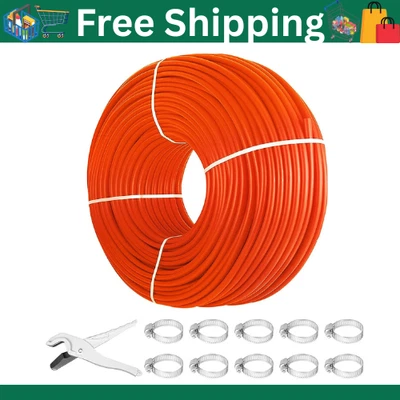 1/2" x 1000ft Pex Tubing Oxygen Barrier Pex-B Pipe Red Radiant Floor Heat - Image 1 of 4