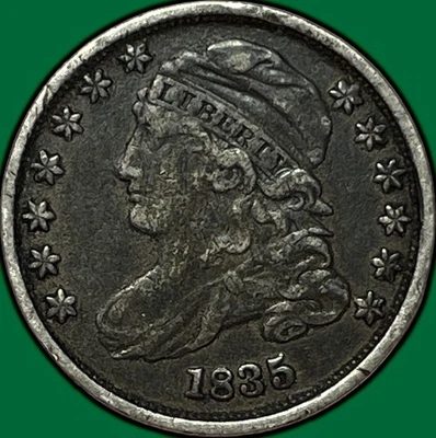 1835 Capped Bust Dime Extremely Fine XF Coin #28615 - Image 1 of 3