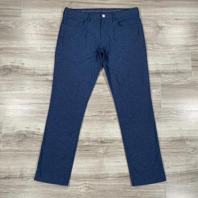 Pantalones de golf Bonobos para hombre 35x32 azul elástico chino rendimiento atlético mezcla de nailon Foto 1 de 4