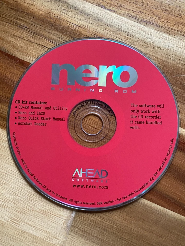Nero Burning Rom Replacement CD Burning Software - Ahead Software - Image 1 of 2