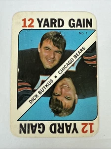 1971 Topps Game Inserts Dick Butkus #1 Chicago Bears - Picture 1 of 2