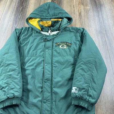 Chaqueta De Colección Green Bay Packers Para Hombres S Starter Puffer Abrigo Equipo de Fútbol NFL Foto 1 de 4