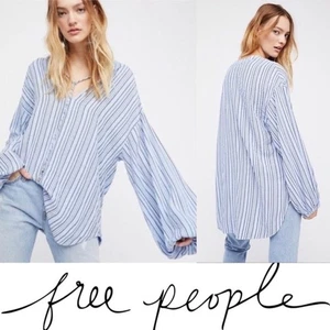 Túnica Free People Ritmo de la Noche Azul Talla M Nueva con Etiquetas - Imagen 1 de 8