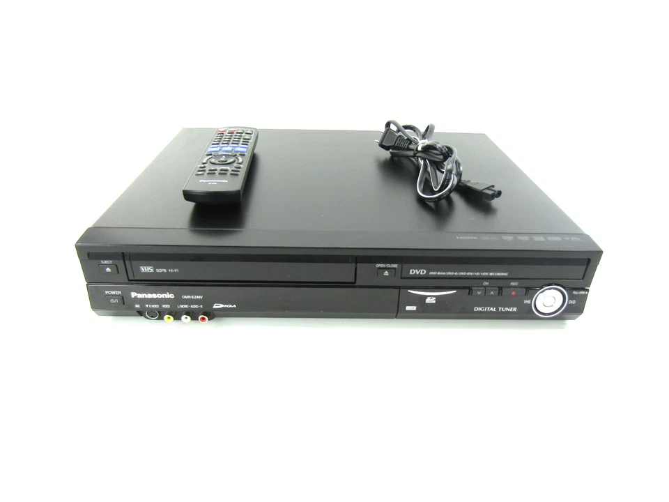 Panasonic DMR-EZ48V DVD-рекордер / видеомагнитофон комбо с пультом дистанционного управления - Изображение 1 из 4