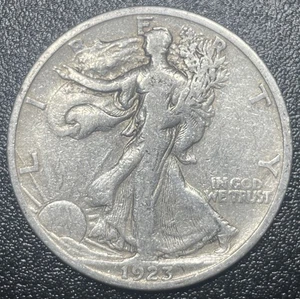1923-s Walking Liberty Half 50c VF Details Very Fine Cleaned - Picture 1 of 2