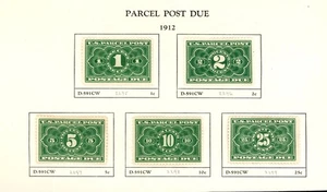 U.S. "PARCEL POST" STAMP ~ JQ1-JQ5 ~ MINT HINGED ~ VF - Picture 1 of 1