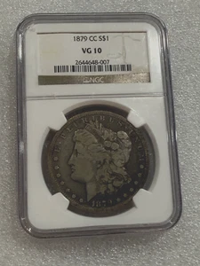 1879 CC Morgan Silver Dollar NGC VG 10 ~~ Key Date ~~  (007) - Picture 1 of 2