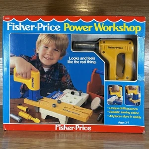 VINTAGE FISHER PRICE #2008 " POWER WORKSHOP - NEW IN BOX NOS - RARE! - Bild 1 von 9