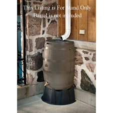 Rain Barrel Stand for 50 Gallon Rain Barrel Flat Back RTS Home Accents Black NEW
