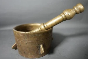 Super Rare Ottoman Empire Turkish Mortar Pestle Apothecary Heavy 14 CM X 9 CM - Picture 1 of 6