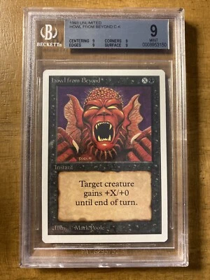 Magic The Gathering ✨HOWL FROM BEYOND✨ Unlimited BGS Grade 9 MINT 1993 QUAD 9’S - Image 1 of 2